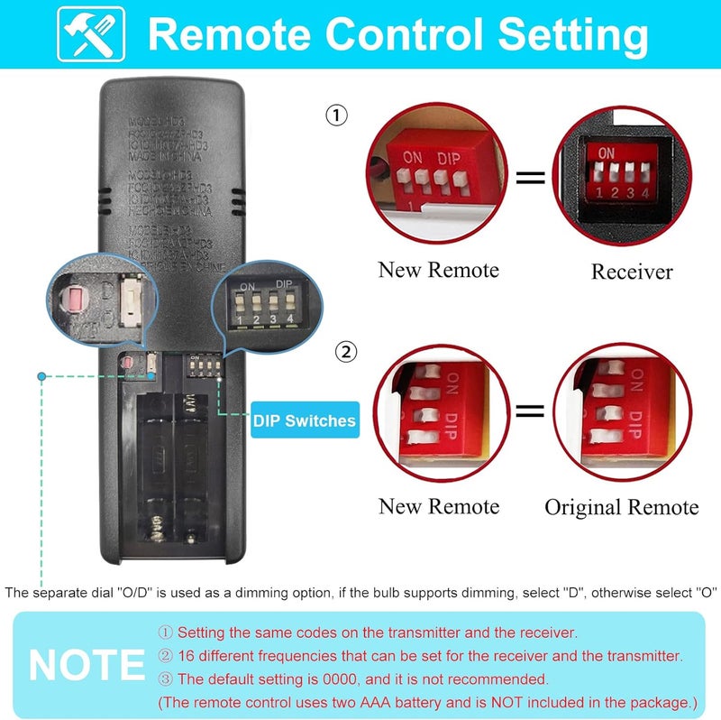 COREBAY Thermostatic Ceiling Fan Remote Control Replacement for Hampton Bay 2AAZPHD3/HD3 KUJCE10320/TR222A, with Timer Light Dimmer, 3-Speed Wall Mount (Remote Only) - Image 3